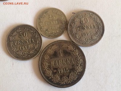 Русская финка подборочка (4шт) (марка, 50пен(2шт), 25пен) - image