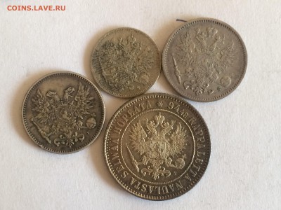 Русская финка подборочка (4шт) (марка, 50пен(2шт), 25пен) - image