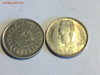 10 пиастров 1937(2шт) Египет до 16.07 22.00 - image