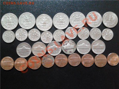Монеты США, ходячка, 1,5,10,25центов, до 7.05.2011г,22-00мск - ходячка США.
