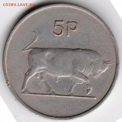 Ирландия 5 пенсов 1971 г. до 24.00 17.07.18 г. - 032