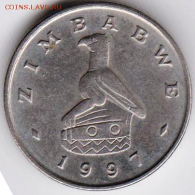 Зимбабве 5 центов 1997 г. до 24.00 17.07.18 г. - 010