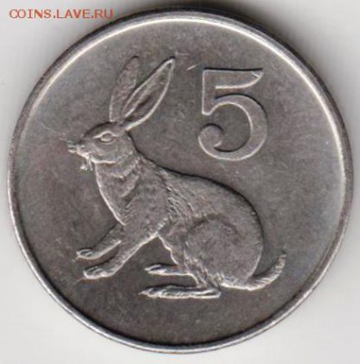Зимбабве 5 центов 1997 г. до 24.00 17.07.18 г. - 034