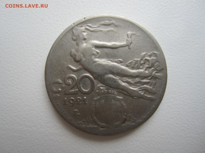 Италия, 20 чентезимо 1921 с 15 ₽ до 15.07.18 22.00 МСК - IMG_4923.JPG