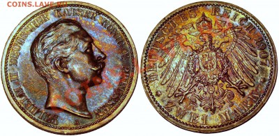 2 mark 1907 A Прусия Вильгельм II. - продать.JPG