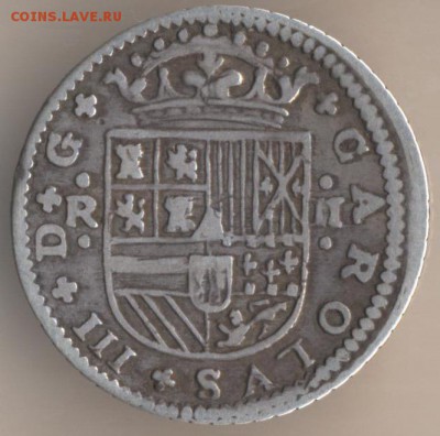 2 реала 1721 г. - 55