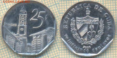 Куба 25 сентаво 2008 г.. до 17.07.2018 г. 22.00 по Москве - Куба 25 сентаво 2008  2013