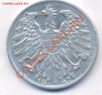 Австрия 1 шиллинг 1947 г. До 4.05.11 г. 20-00 МСК. - Австрия.1