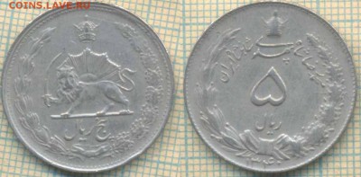 Иран 5 риалов 1961 г.,до 19.07.2018 г. 22.00 по Москве - Иран 5 риалов 1961  2045