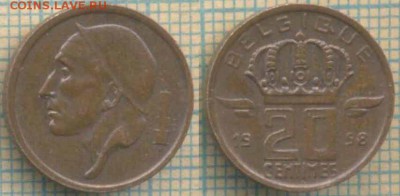 Бельгия 20 сантимов 1958 г., до 19.07.2018 г. 22.00 по Москв - Бельгия 20 сантимов 1958  2049