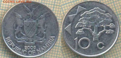 Намибия 10 центов 2009 г. . до 19.07.2018 г. 22.00 по Москве - Намибия 10 центов 2009  2052