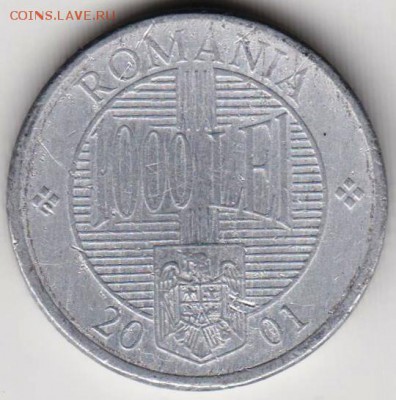 Румыния 1000 леев 2001 г. до 24.00 21.07.18 - 004