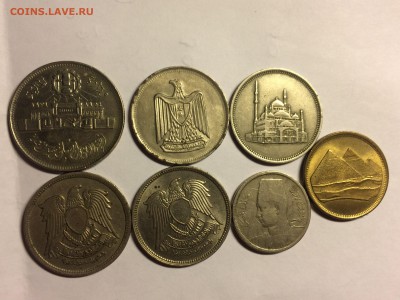 Монеты Египта (7шт) до 20.07 - image