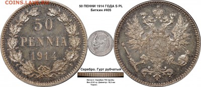 О фотографировании монет - 50 пенни 1914 ПЛ