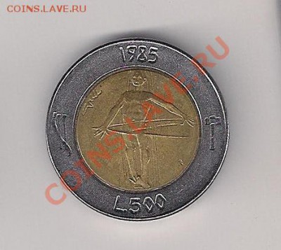 Сан Марино 500 лир 1985 Война с наркотиками до 23.00 07.05 - с500-85