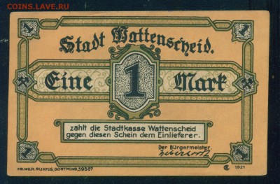 ГЕРМАНИЯ. Нотгельд 1 марка 1921г. до 21.07.18г 22.30 МСК - Копия (2) Image5