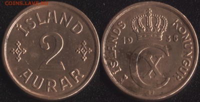 Исландия 2 аурар 1938 до 22:00мск 23.07.18 - Исландия 2 аурар 1938 -120