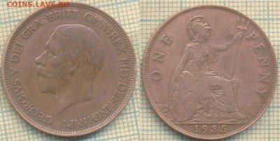 Великобритания 1 пенни 1935 г., до 24.07.2018 г. 22.00 по Мо - Великобритания 1 пенни 1935  2125
