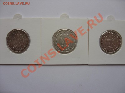 2 марки. Кирха подписная. 1934 A, A, F. Германия. Серебро. - 2 марки 1934 Кирха А А F - 1.JPG