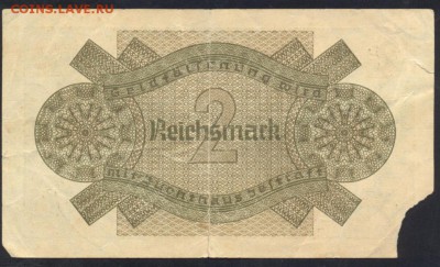 Германия (3-ий Рейх) 2 марки 1939-45 г. 20.07.18 г. 22 -00 М - 2  . м. 1939