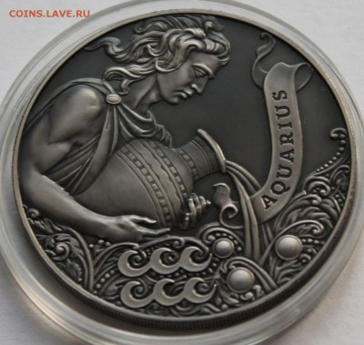 Беларусь 1 рубль 2014. Зодиакальный гороскоп. Водолей. - 4