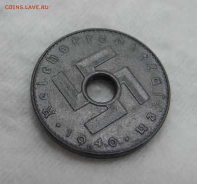5 пфеннигов 1940D Германия с дырочкой на оценку. - DSC07862.JPG