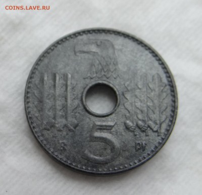5 пфеннигов 1940D Германия с дырочкой на оценку. - DSC07863.JPG