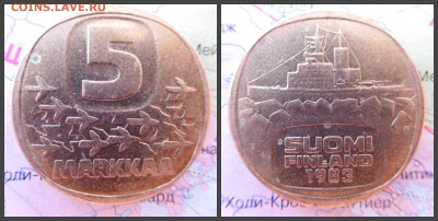 Финляндия 5 марок, 1983 - новый коллаж3