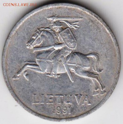 Литва 2 цента 1991 г. до 24.00 25.07.18 г. - 030