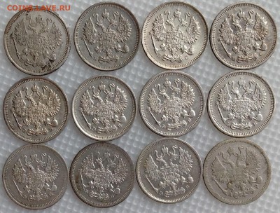 10 копеек 1916,15,14,13,12,11,10,09,08,07,03 до 25.07.18 - image