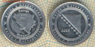 Босния и Герцеговина 5 фенингов 2005 г., до 26.07.2018 г. 22 - Босния и Герц 5 пф 2005  2165