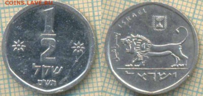 2 шекеля 1980 г. , до 26.07.2018 г. 22.00 по Москв - Израиль полшекеля 1980  2184