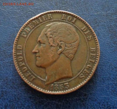 Бельгия 10 сантимов 1853 , свадебник. Оценка. - DSC01867.JPG