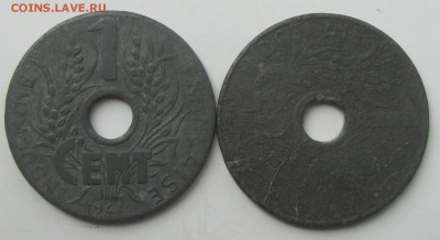 1 цент 1941 Французский Индокитай, поворот 90 градусов - IMG_8530.JPG