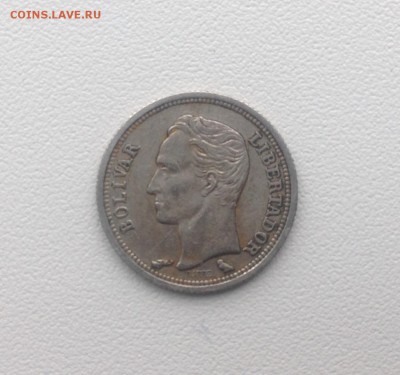 Венесуэла 25 сентимов 1960 серебро до 23.07 - IMG_1003.JPG