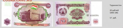 Продажа банкнот мира (ФИКС) - Таджикистан_2.JPG