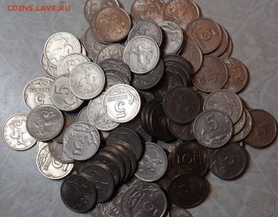 5 коп 1998м-50шт; 1998спмд-50шт; 2002спмд-100шт - 145