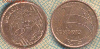 Бразилия 1 сентаво 2003 г. , до 27.07.2018 г. 22.00 по Москв - Бразилия 1 сентаво 2003  2106