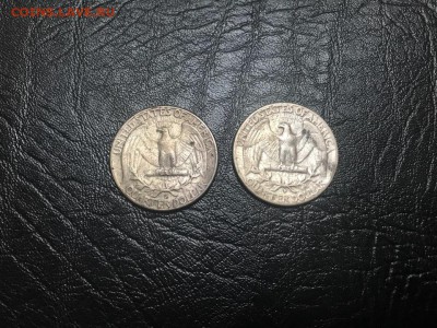 США 25 центов 1954 и 1963 200 до 27.06 - 16
