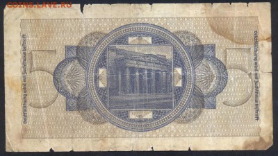 Германия (3-ий Рейх) 5 марок 1939-1945 г.  24.07.18 г. 22 -0 - 5 м. 1939 1
