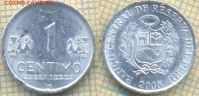 Перу 1 сентимо 2008 г., до 26.07.2018 г. 22.00 по Москве - Перу 1 сентимо 2008  2225