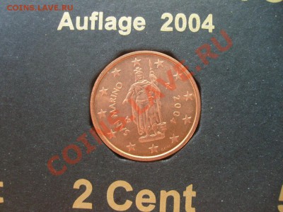 ЕВРО центы 2004 г. Сан Марино помогите оценить. - евро2.JPG