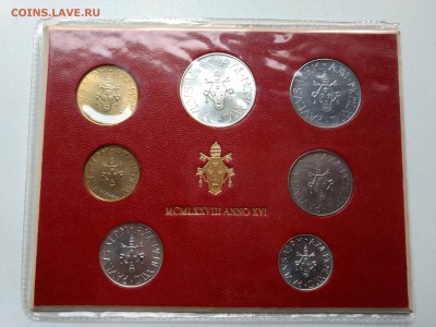 Ватикан набор 1978 (500 лир серебро +6 монет) до 22-00 25.07 - IMG_20180722_094245758