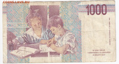 ИТАЛИЯ - 1000 ЛИР 1990 г. до 29.07 в 22.00 - IMG_20180723_0002