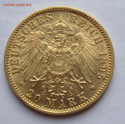 20 марок 1895 Баден - реверс1
