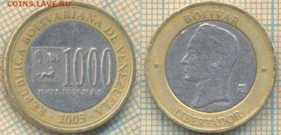 Венесуэла 1000 боливар 2005 г., до 30.07.2018 г. 22.00 по Мо - Венесуэла 1000 боливар 2005  2241