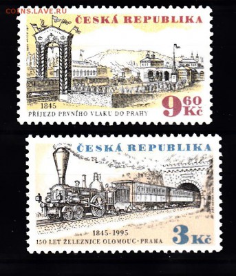 Чехия 1995 паровозы 2м - 27б