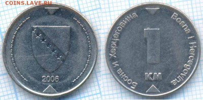 Босния и Герцеговина 1 марка 2006 г., до 30.07.2018 г. 22.00 - Босния и Герц 1 марка 2006  2262 