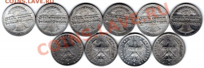 Германия (Империя, Веймар, 3-й Рейх). Предпродажная оценка. - 50, 200 mark_2