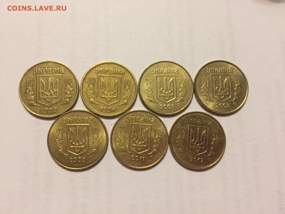 Украина 25коп погодовка 7 шт разные до 31.07 - IMG_6310.JPG